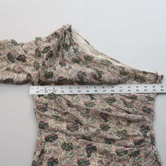 Isabel Marant Etoile Esther One Shoulder Floral Print Dress Size 38 / US 8 - Picture 6 of 9